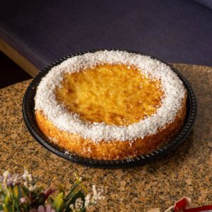 Torta de coco com creme